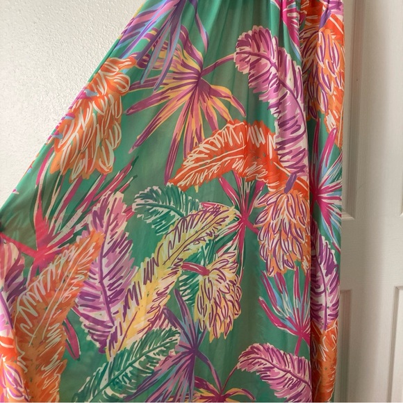 Flying Tomato Floral Printed Cutout Halter Maxi Dress Multicolor Size L - Picture 5 of 16